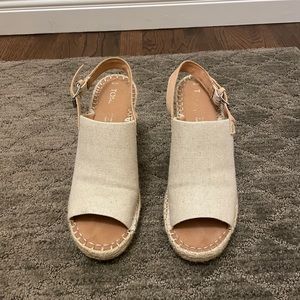 TOMS Monica Wedge Heel in Natural Women’s Size 10 wide